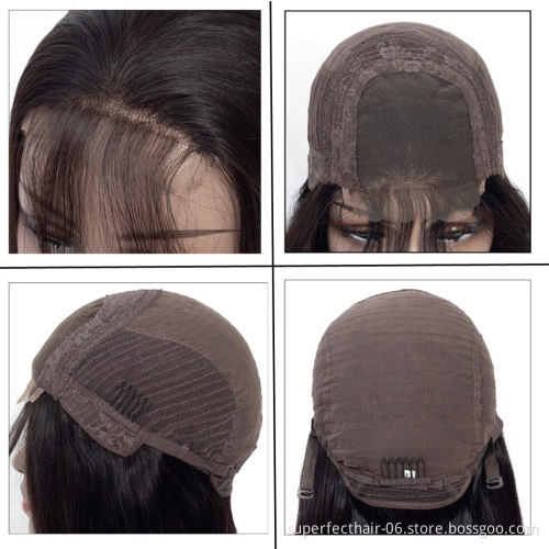 Wholesale Price Brazilian 4x4 Straight Lace Closure Wig Lace Front Human Hair Wigs Pre-Plucked With Baby Hair Closure Wig